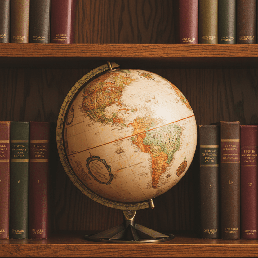 Replogle Compass Rose 12 - Inch Antique Ocean Raised Relief Desktop Globe - Desk Globes - GlobeStore.com - 36518