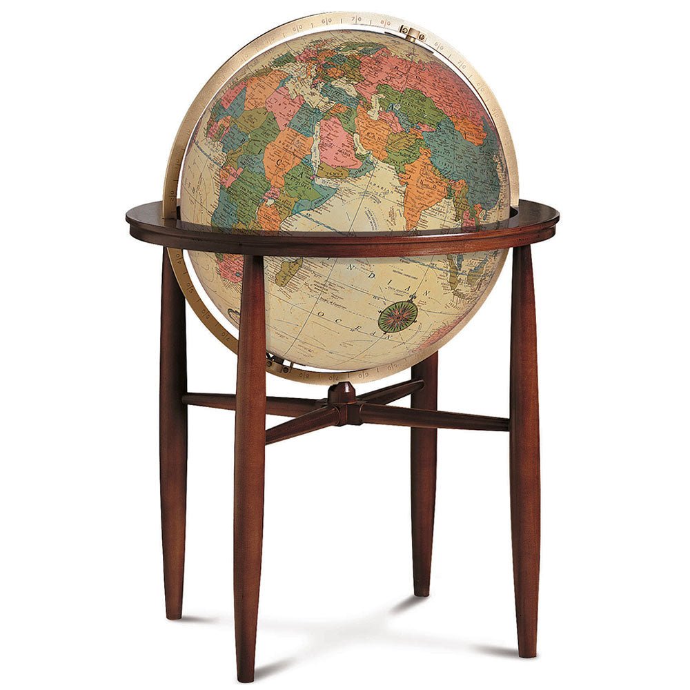 Replogle Finley 20 - Inch Antique Ocean Illuminated Floor Globe - Floor Globes - GlobeStore.com - 65032