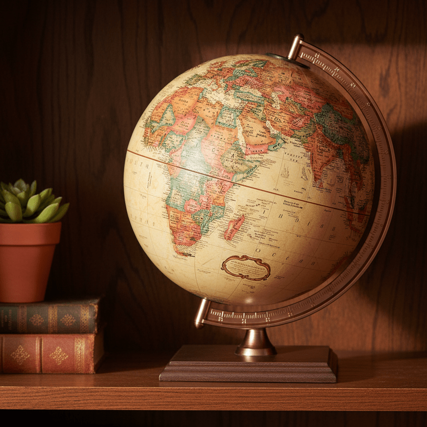 Replogle Forester 9 - Inch Antique Ocean Raised Relief Desktop Globe - Desk Globes - GlobeStore.com - 51533