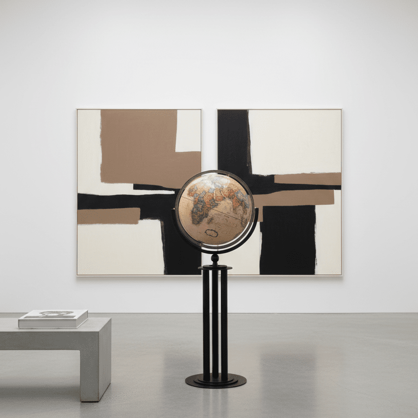 Replogle Forum 16 - Inch Antique Ocean Floor Globe - Floor Globes - GlobeStore.com - 22844