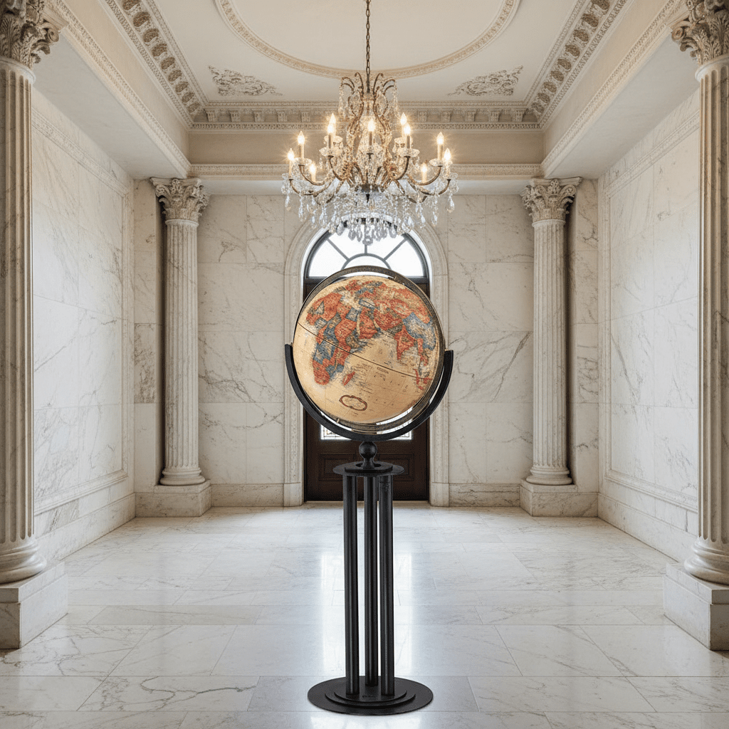 Replogle Forum 16 - Inch Antique Ocean Floor Globe - Floor Globes - GlobeStore.com - 22844