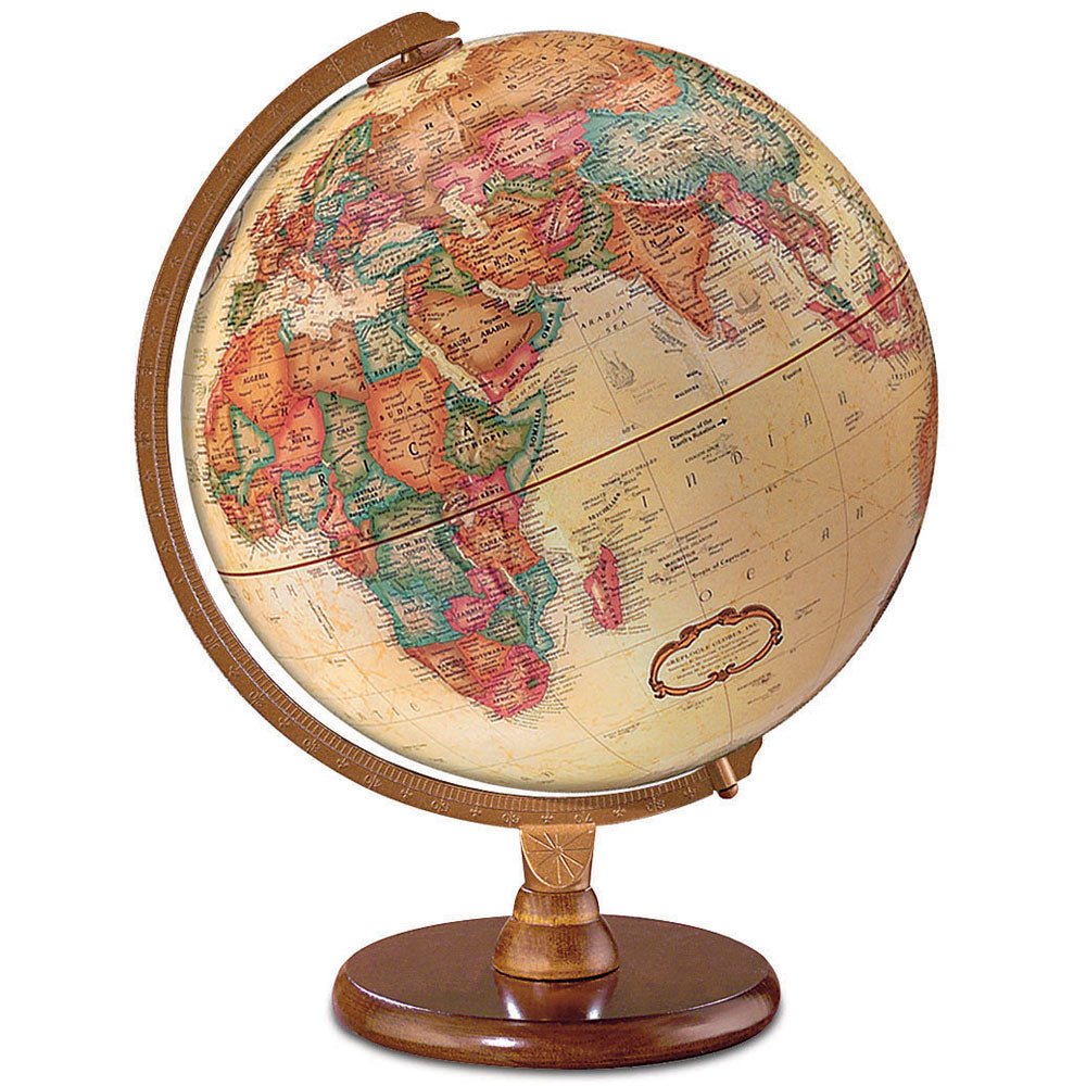 Replogle Hastings 12 - Inch Antique Ocean Raised Relief Desktop Globe - Desk Globes - GlobeStore.com - 31509