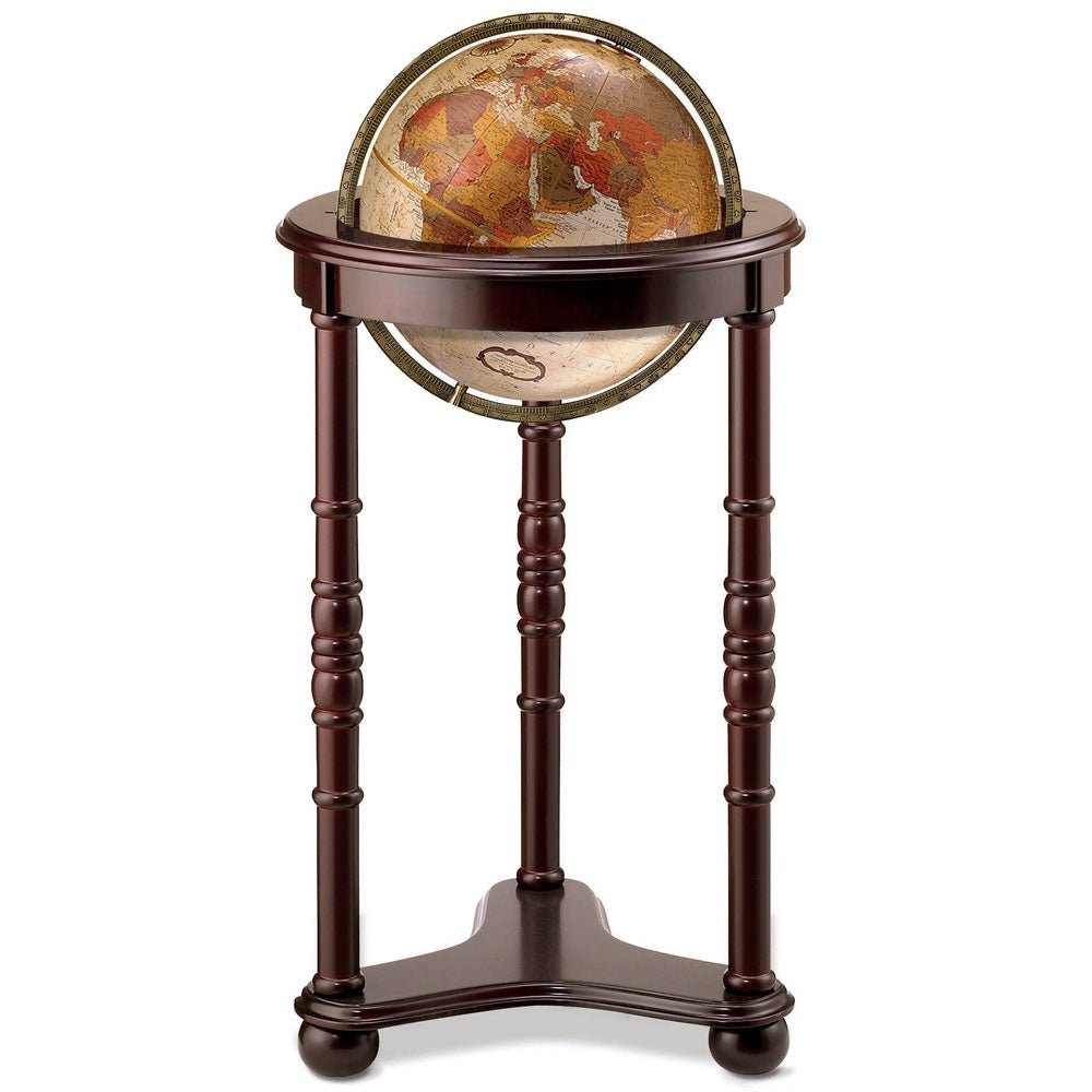 Replogle Lancaster 12 - Inch Bronze Metallic Raised Relief Floor Globe - Floor Globes - GlobeStore.com - 37806