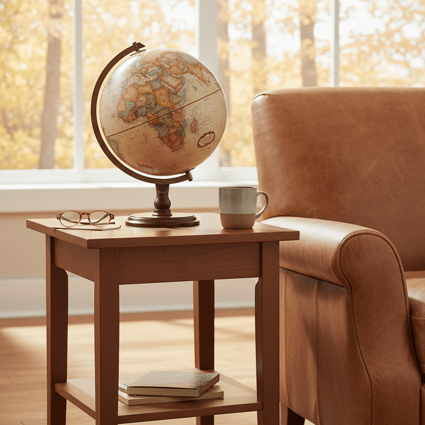 Replogle Lenox 12 - Inch Antique Ocean Raised Relief Desktop Globe - Desk Globes - GlobeStore.com - 31536