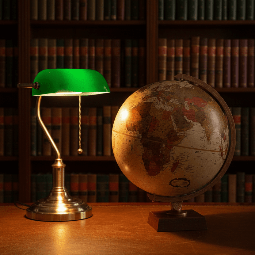 Replogle Northwoods 12 - Inch Bronze Metallic Raised Relief Desktop Globe - Desk Globes - GlobeStore.com - 37527