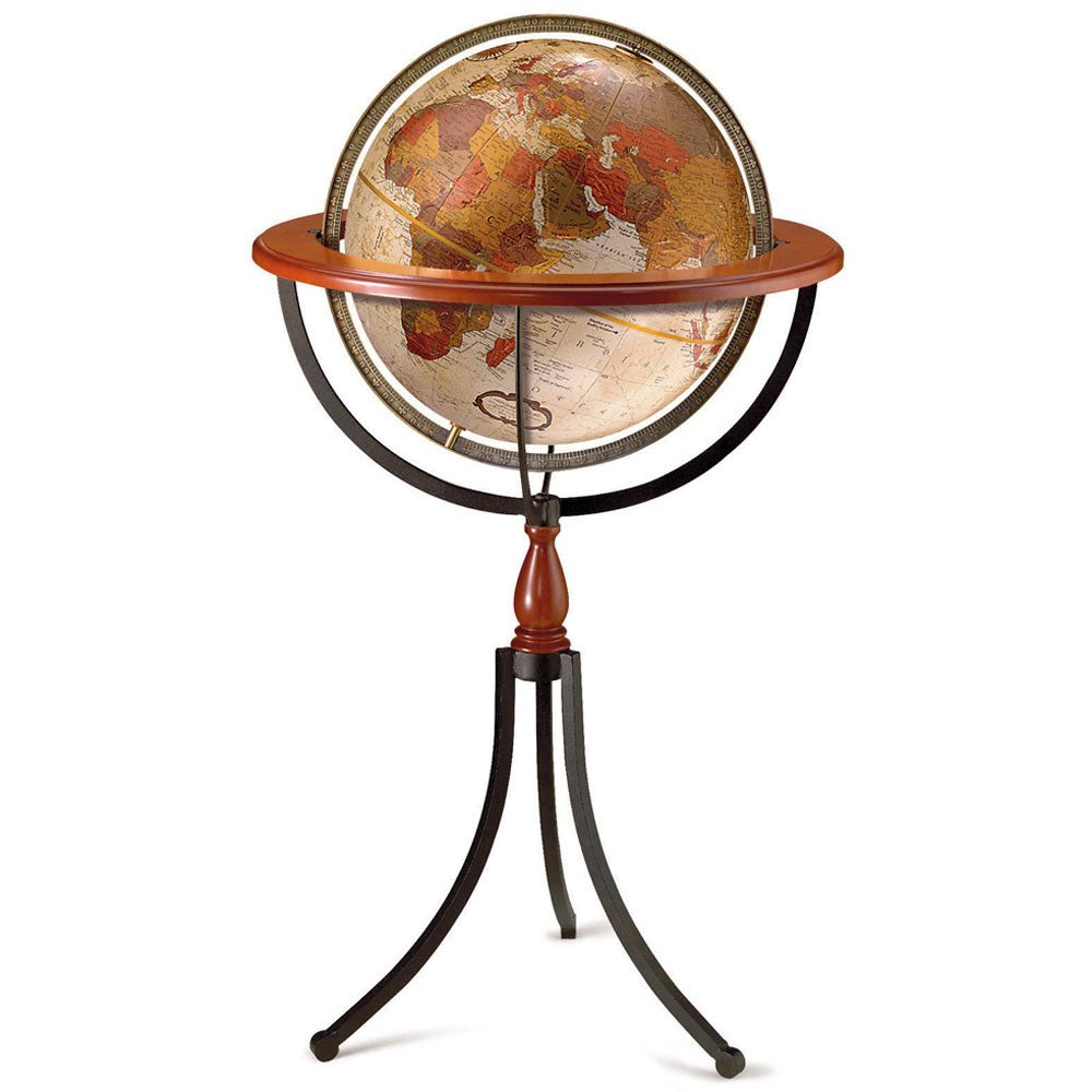 Replogle Santa Fe 16 - Inch Antique Ocean Floor Globe - Floor Globes - GlobeStore.com - 27812