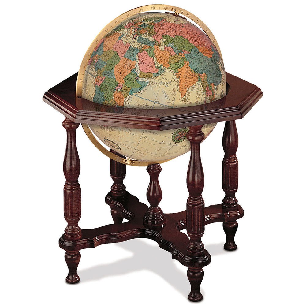 Replogle Statesman 20 - Inch Antique Ocean Illuminated Floor Globe - Floor Globes - GlobeStore.com - 65025
