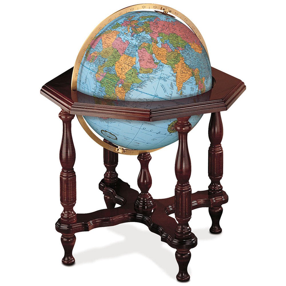 Replogle Statesman 20 - Inch Blue Ocean Illuminated Floor Globe - Floor Globes - GlobeStore.com - 65125