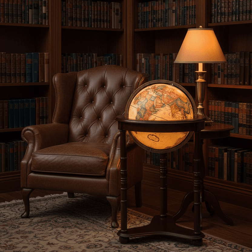 Replogle Westminster 16 - Inch Antique Ocean Floor Globe - Floor Globes - GlobeStore.com - 22813