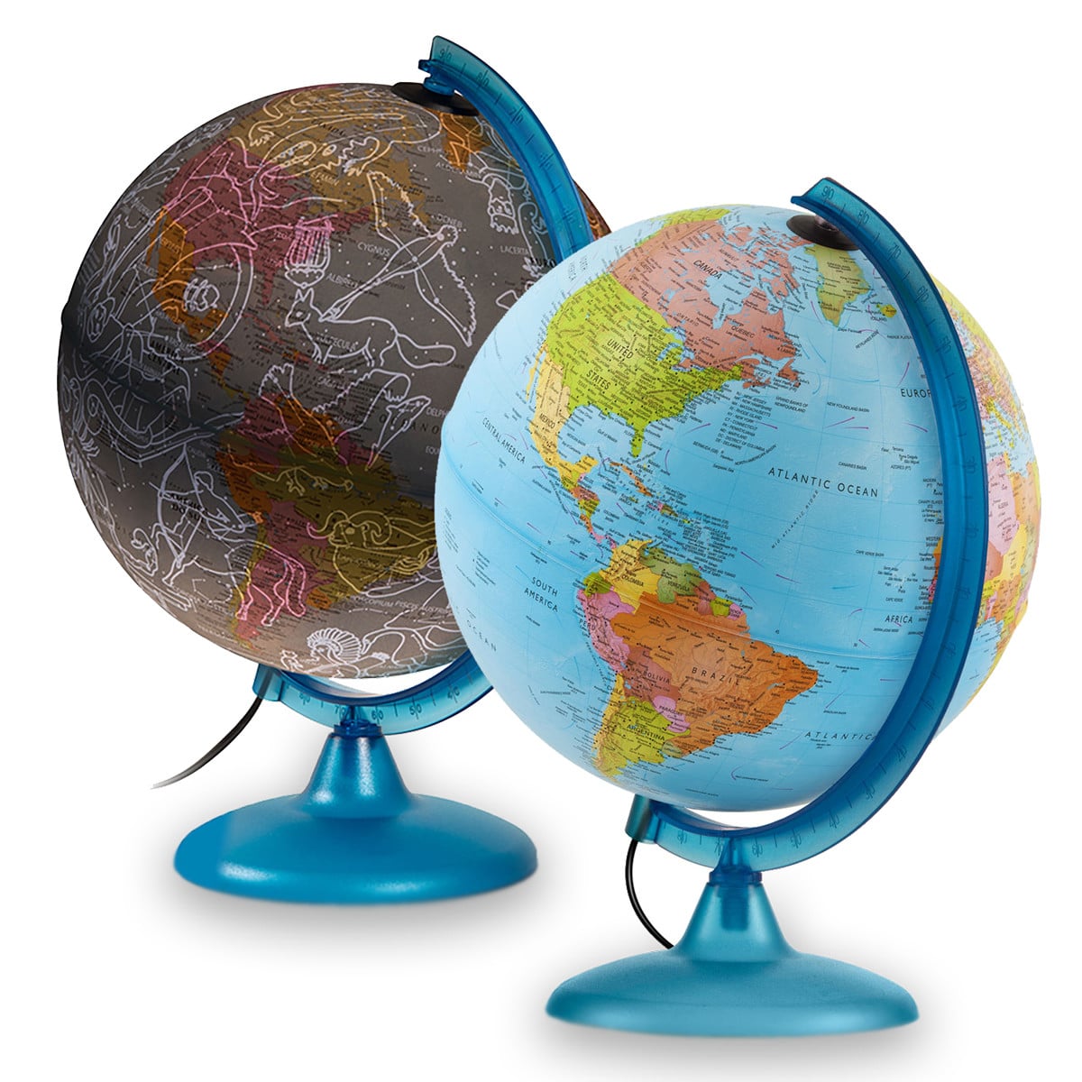 Waypoint Geographic Earth & Sky 2 - in - 1 Exploration 10 - Inch Illuminated Globe - Globes for Kids - GlobeStore.com - WP12100