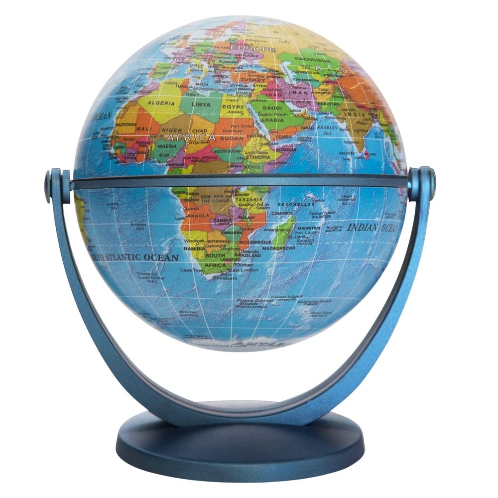 Waypoint Geographic GyroGlobe 4 - Inch Blue Ocean Desktop Globe - Globes for Kids - GlobeStore.com - WP50200