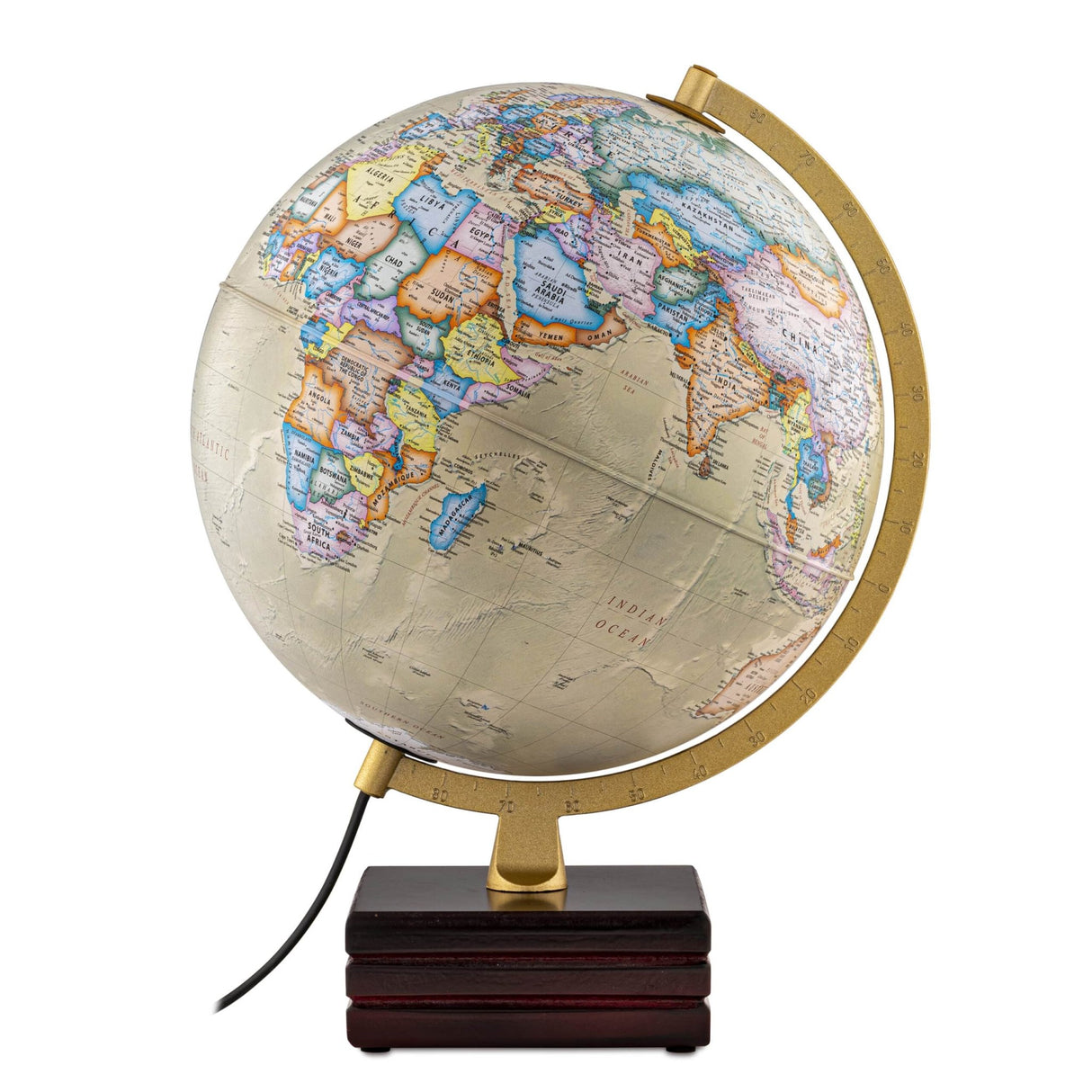 Waypoint Geographic Horizon Plus 12 - Inch Illuminated Desktop Globe - Desk Globes - GlobeStore.com - WP21006