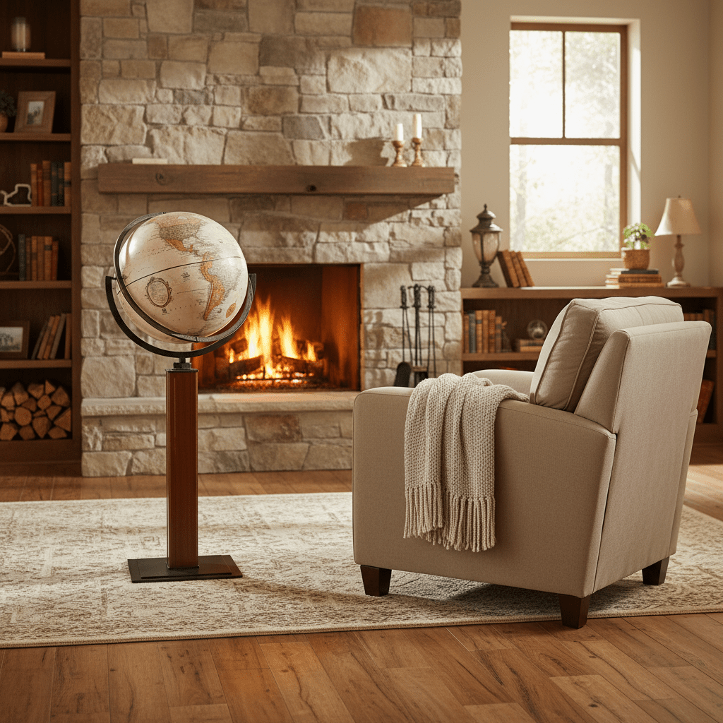 Waypoint Geographic Landen 16 - Inch Floor Standing Globe - Floor Globes - GlobeStore.com - WP62001