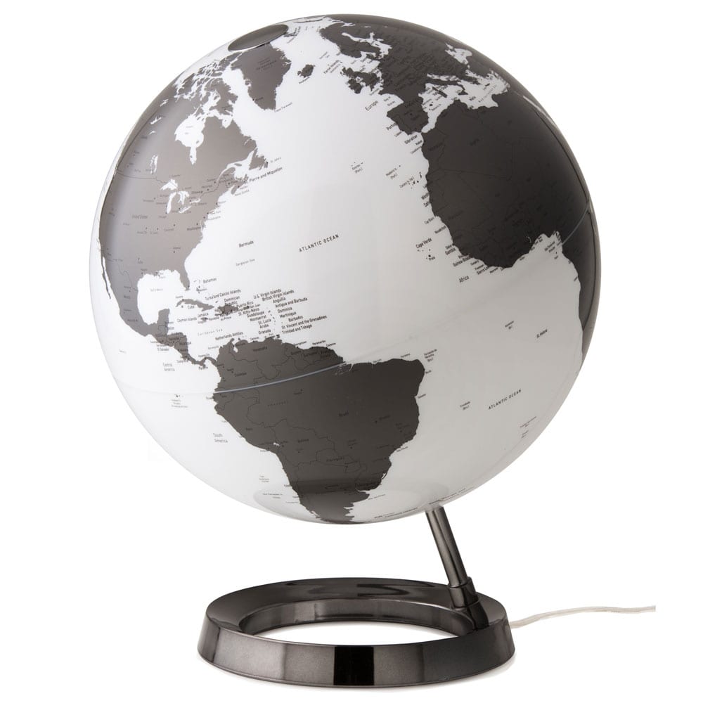 Waypoint Geographic Light & Color Designer Series 12 - Inch Illuminated Globe - Charcoal - Desk Globes - GlobeStore.com - WP40001