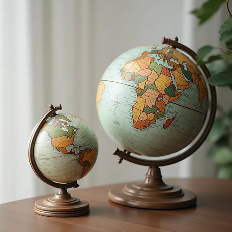 Handcrafted World Globes - Timeless Handcrafted World Globes for Modern Interiors