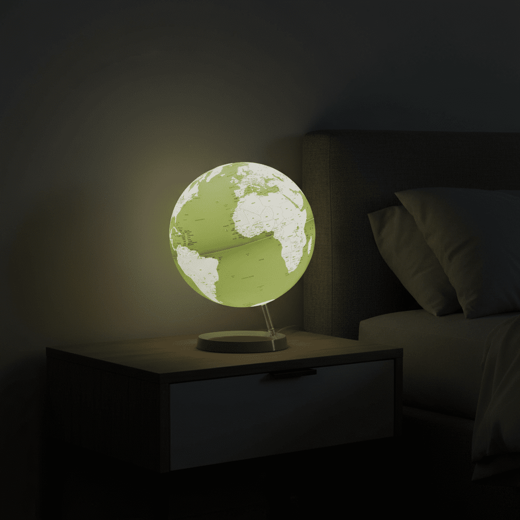Waypoint Geographic Light & Color Designer Series Green 12-Inch Illuminated Globe