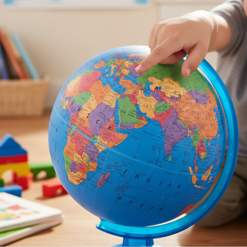 Replogle Adventurer 12 - Inch Blue Ocean Raised Relief Desktop Globe - Globes for Kids - GlobeStore.com - 37500