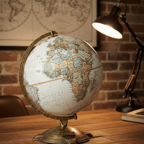 Replogle Allanson 12 - Inch Antique Desktop Globe (National Geographic Series) - Desk Globes - GlobeStore.com - 39504