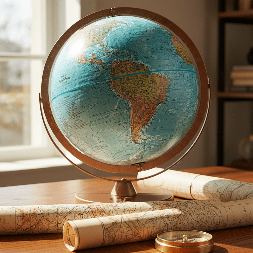 Replogle Atlantis 12 - Inch True - to - Life Raised Relief Desktop Globe - Desk Globes - GlobeStore.com - 33801