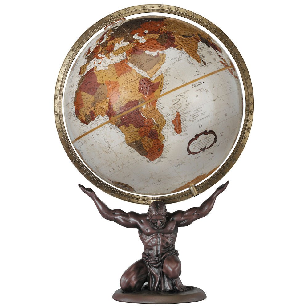 Replogle Atlas 12-Inch Bronze Metallic Desktop Globe with Resin