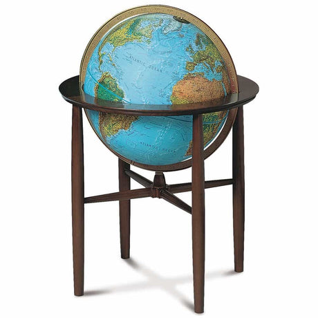 Replogle Austin 16 - Inch Blue Ocean Illuminated Floor Globe - Floor Globes - GlobeStore.com - 64144