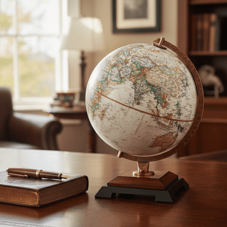 Replogle Bingham 12 - Inch Antique Desktop Globe (National Geographic Series) - Desk Globes - GlobeStore.com - 39506