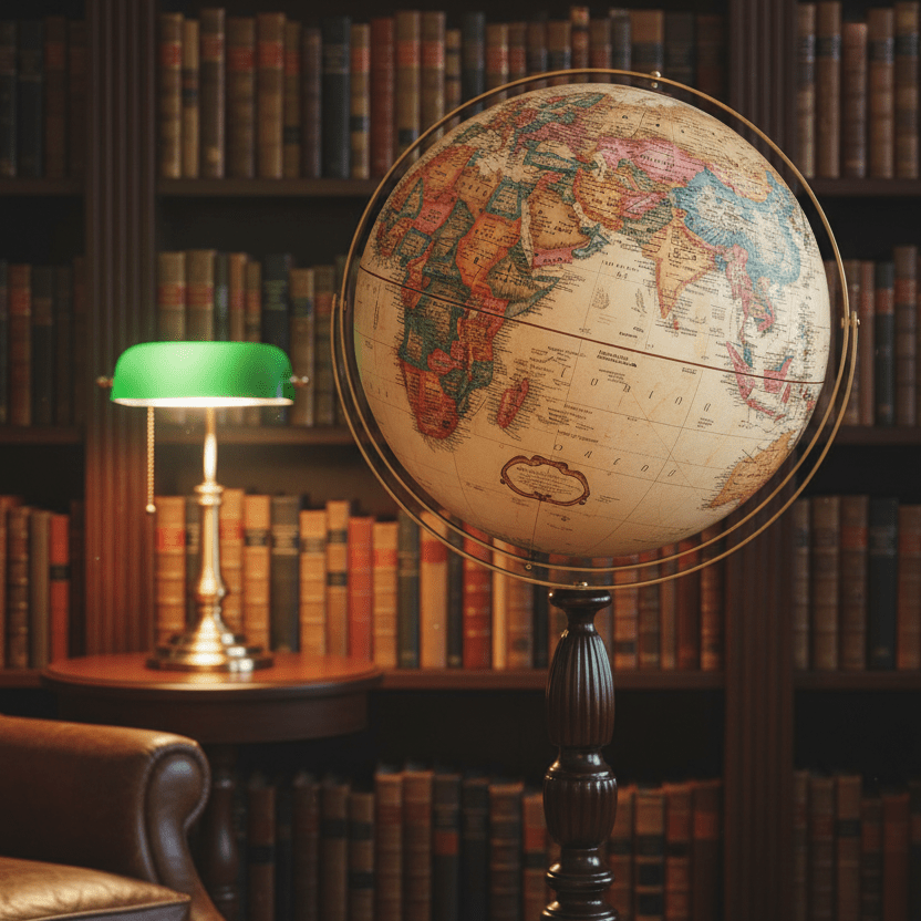 Replogle Cambridge 16 - Inch Antique Ocean Floor Globe - Floor Globes - GlobeStore.com - 22818