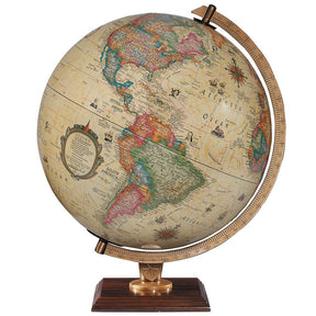 Replogle Carlyle 12 - Inch Illuminated Antique Desktop Globe - Desk Globes - GlobeStore.com - 83502