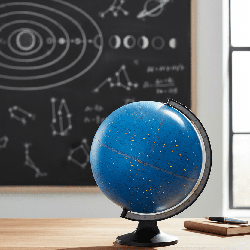 Replogle Constellation 12 - Inch Illuminated Desktop Globe (Dual Map) - Globes for Kids - GlobeStore.com - 13076