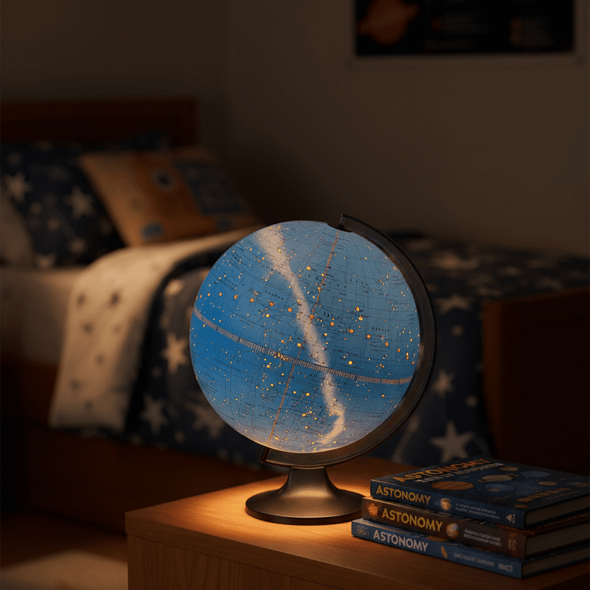 Replogle Constellation 12 - Inch Illuminated Desktop Globe (Dual Map) - Globes for Kids - GlobeStore.com - 13076