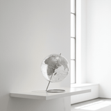 Replogle Crystal Marquise 12 - Inch Clear & Silver Desktop Globe - Desk Globes - GlobeStore.com - 80506