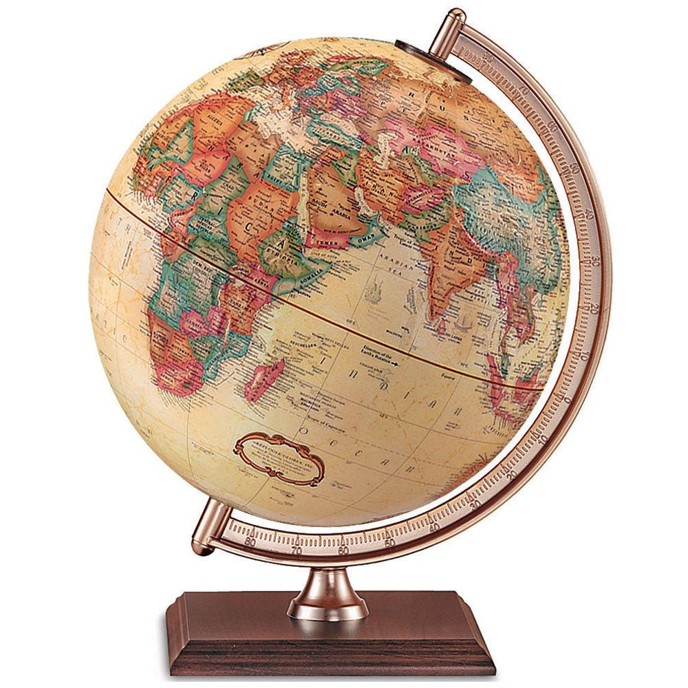 Replogle Forester 9-Inch Antique Ocean Raised Relief Desktop Globe