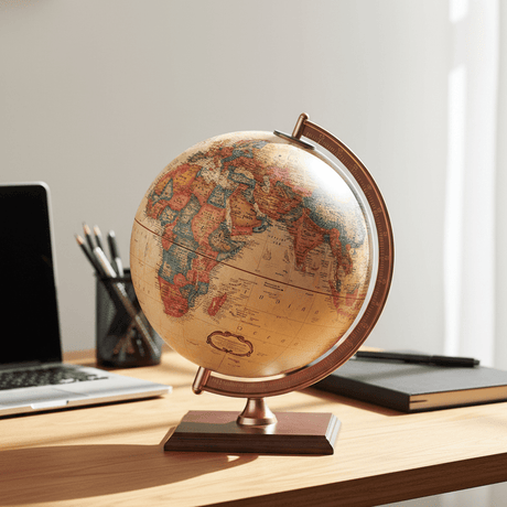 Replogle Forester 9 - Inch Antique Ocean Raised Relief Desktop Globe - Desk Globes - GlobeStore.com - 51533