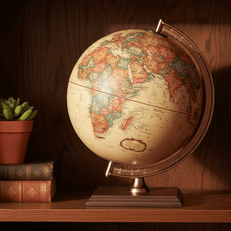 Replogle Forester 9 - Inch Antique Ocean Raised Relief Desktop Globe - Desk Globes - GlobeStore.com - 51533