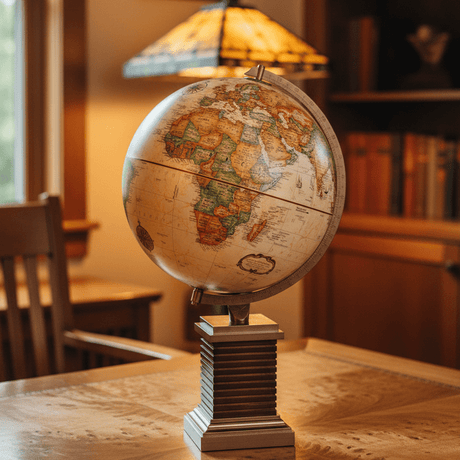 Replogle Glencoe 12 - Inch Antique Ocean Raised Relief Desktop Globe - Desk Globes - GlobeStore.com - 31546