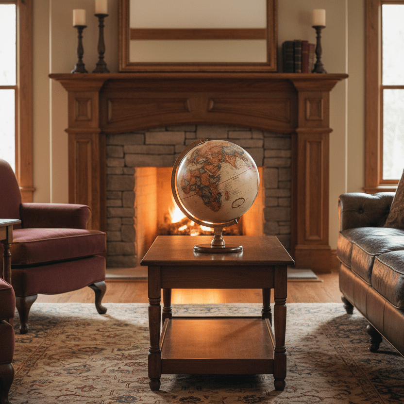 Replogle Hastings 12 - Inch Antique Ocean Raised Relief Desktop Globe - Desk Globes - GlobeStore.com - 31509