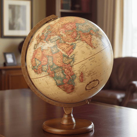 Replogle Hastings 12 - Inch Antique Ocean Raised Relief Desktop Globe - Desk Globes - GlobeStore.com - 31509