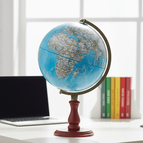 Replogle Hudson 12 - Inch Blue Ocean Desktop Globe (National Geographic Series) - Desk Globes - GlobeStore.com - 39505