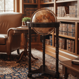 Replogle Lancaster 12 - Inch Bronze Metallic Raised Relief Floor Globe - Floor Globes - GlobeStore.com - 37806