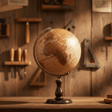 Replogle Leather Expedition 12 - Inch Genuine Leather Raised Relief Desktop Globe - Desk Globes - GlobeStore.com - 35522