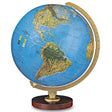 Replogle Livingston 12 - Inch Illuminated Blue Ocean Desktop Globe with Raised Relief - Desk Globes - GlobeStore.com - 86506