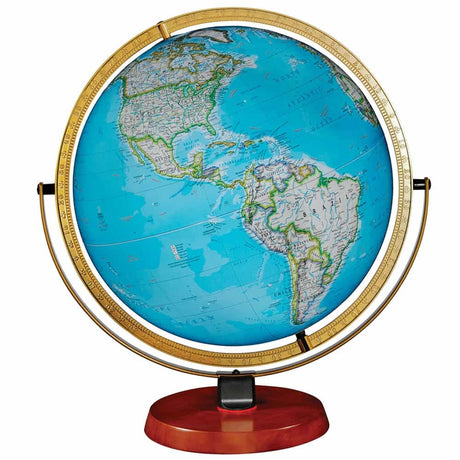 Replogle Nicollet 16 - Inch Illuminated Desktop Globe (National Geographic Series) - Desk Globes - GlobeStore.com - 87807
