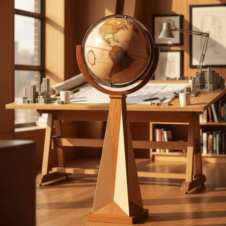 Replogle Obelisk 16 - Inch Frank Lloyd Wright Floor Globe - Floor Globes - GlobeStore.com - 22728
