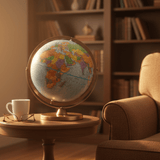 Replogle Pioneer 12 - Inch Blue Ocean Raised Relief Desktop Globe - Globes for Kids - GlobeStore.com - 30801