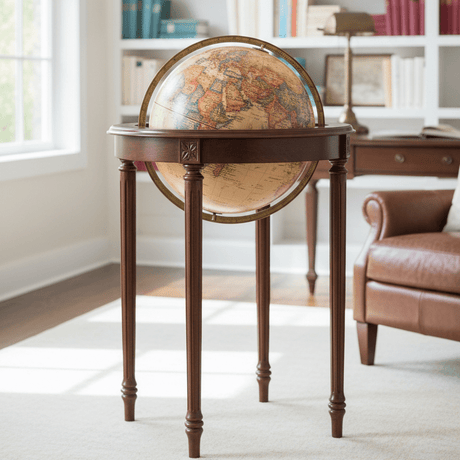 Replogle Regency 16 - Inch Antique Ocean Raised Relief Floor Globe - Floor Globes - GlobeStore.com - 22720