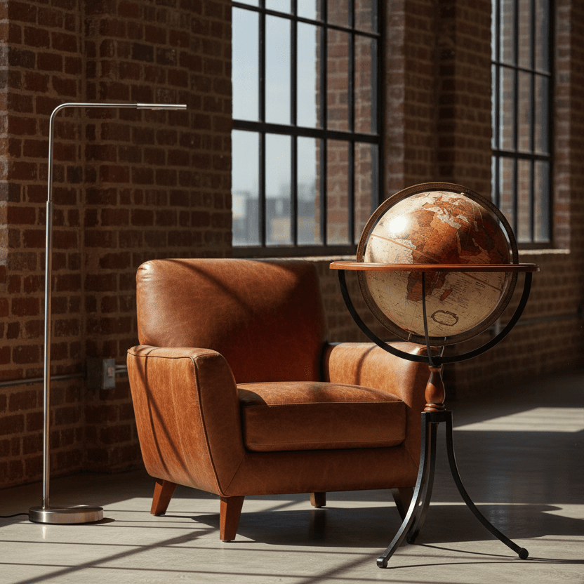 Replogle Santa Fe 16 - Inch Antique Ocean Floor Globe - Floor Globes - GlobeStore.com - 27812