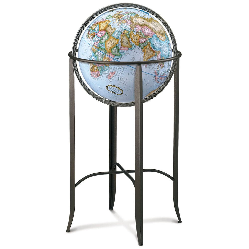 Replogle Trafalgar 16 - Inch Blue Ocean Raised Relief Floor Globe - Floor Globes - GlobeStore.com - 26807