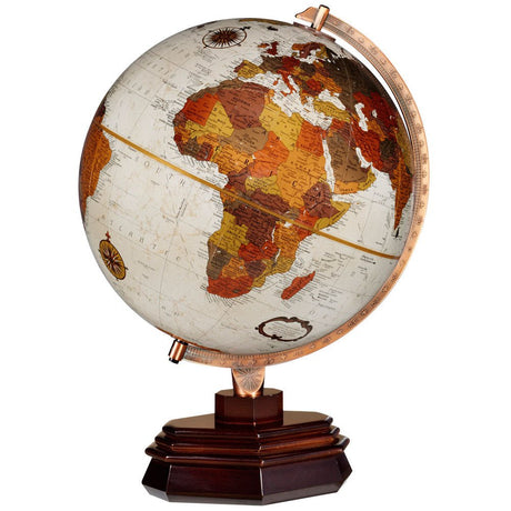 Replogle Usonian 12 - Inch Bronze Metallic Desktop Globe (Frank Lloyd Wright Collection) - Desk Globes - GlobeStore.com - 37538