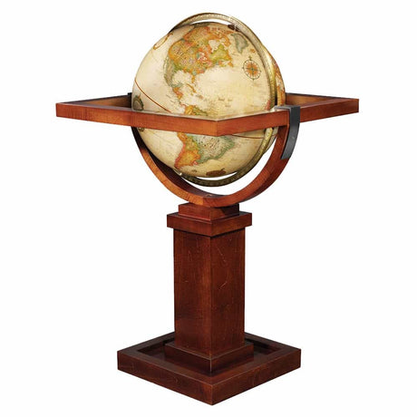 Replogle Wright 16 - Inch Antique Ocean Floor Globe (Frank Lloyd Wright Collection) - Floor Globes - GlobeStore.com - 22712