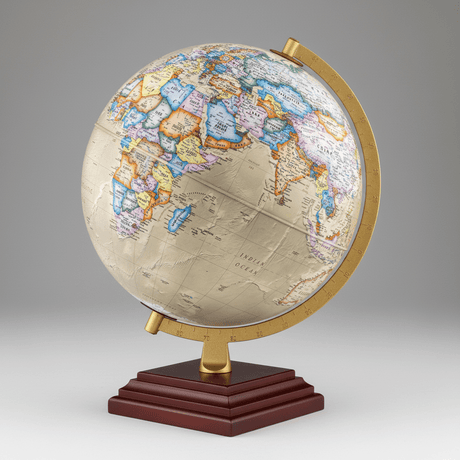 Waypoint Geographic Atlantic Plus 12 - Inch Desktop Globe - Desk Globes - GlobeStore.com - WP11014